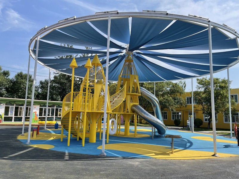 幼儿园户外电动天棚